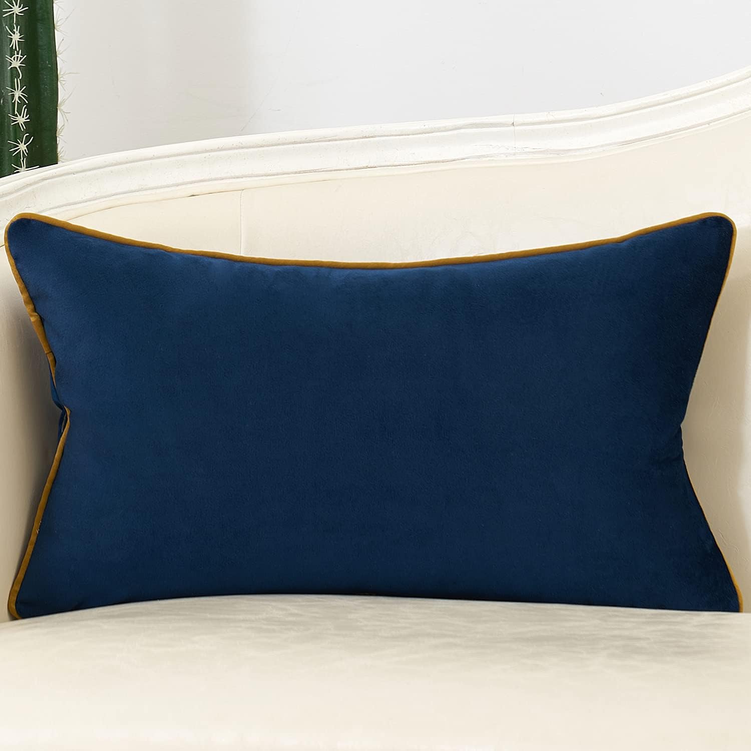 Velvet Luxe Black Throw Pillow Cover — 20" - View 2