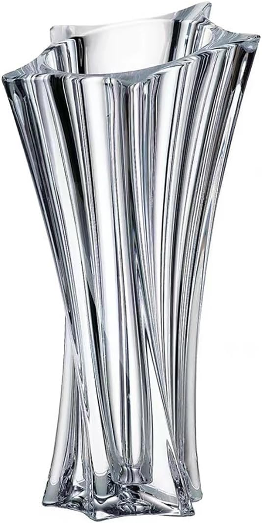 Luxe Grey Decorative Vase — Transparent