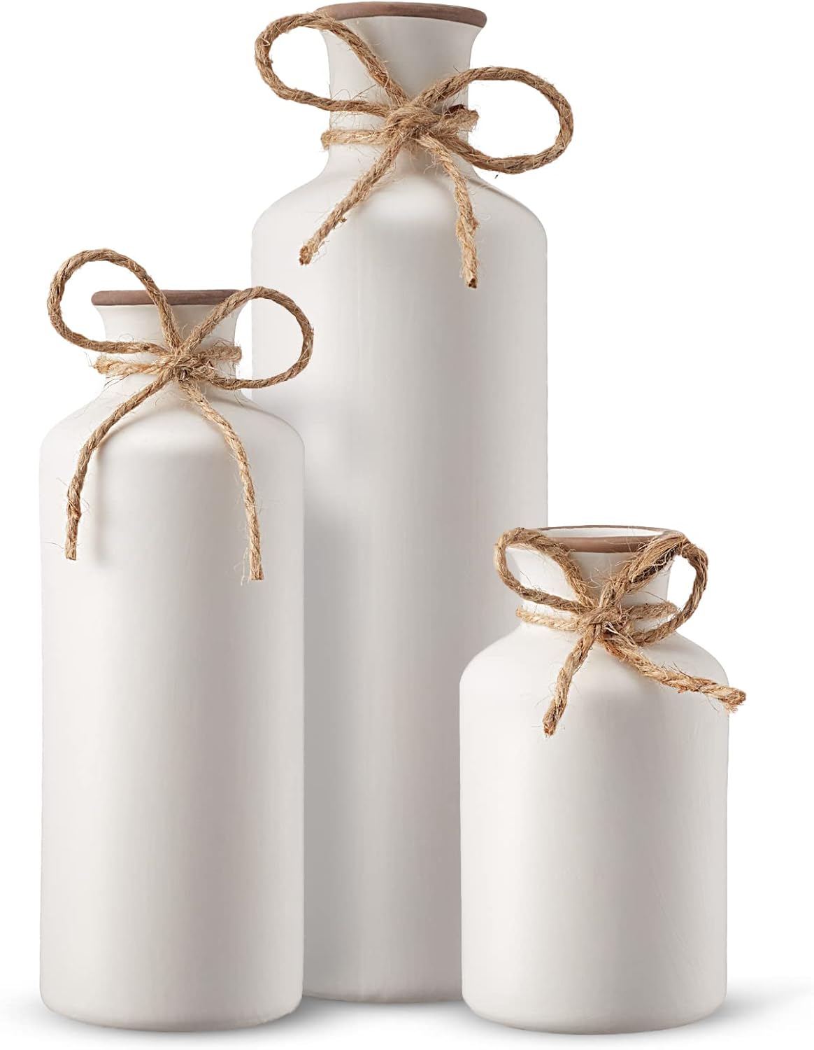 Farmhouse Ceramic Flower Vase - View 8