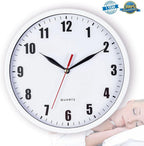 Black Wall Clock — 8" - View 2