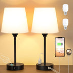 Dimmable Beige Bedside Lamp — Set of 2 - View 6