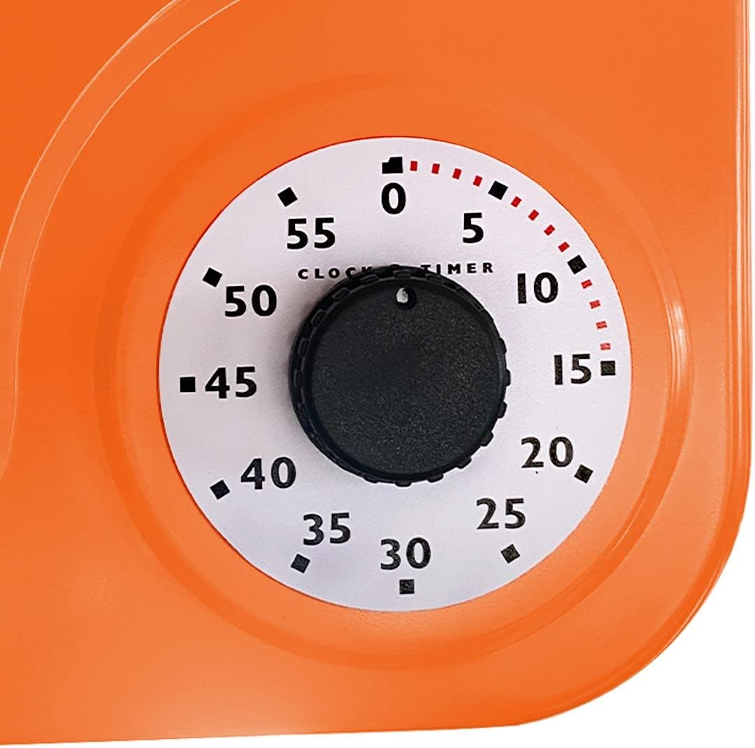 Vintage Mid-Century Black Wall Clock — 5" - View 5