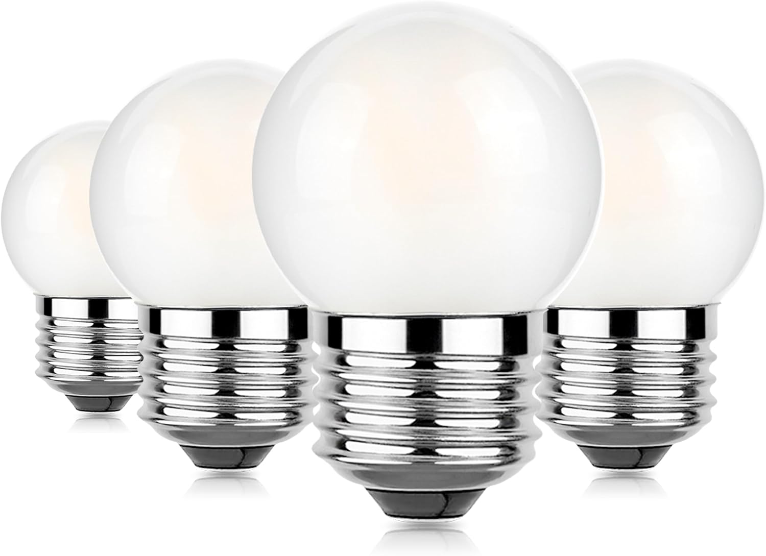 Dimmable Metal LED Bulb — 4pcs 3w= 25w 2700k Frosted