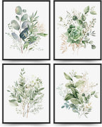 Unframed Farmhouse Black Wall Art — 10" — Green