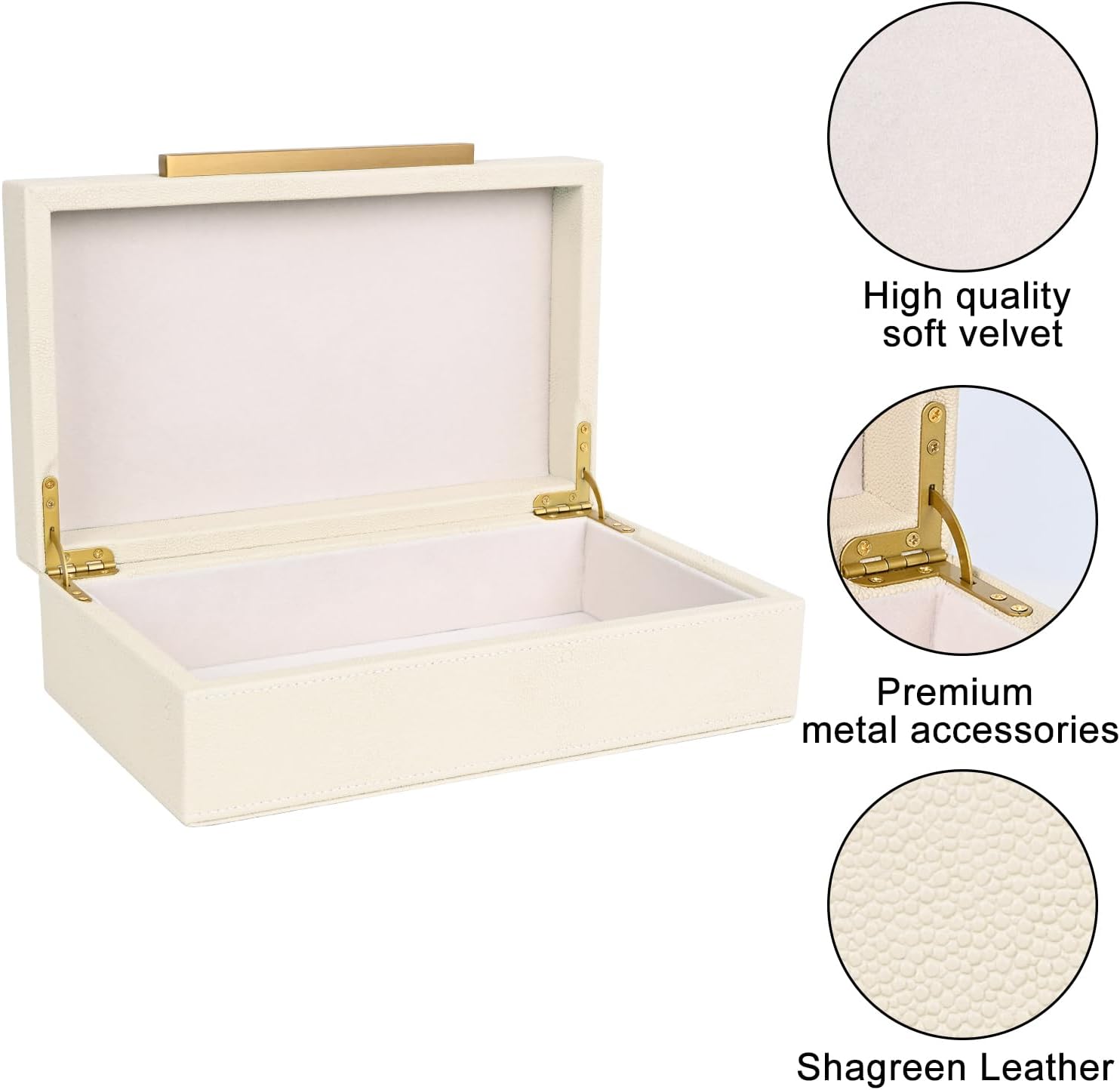 Luxe Beige Storage Basket - View 5