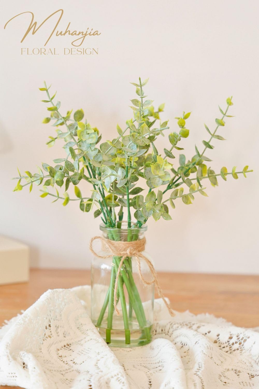 Farmhouse Glass Artificial Plant - View 5