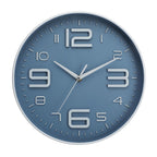 Round Modern Grey Wall Clock — 12"