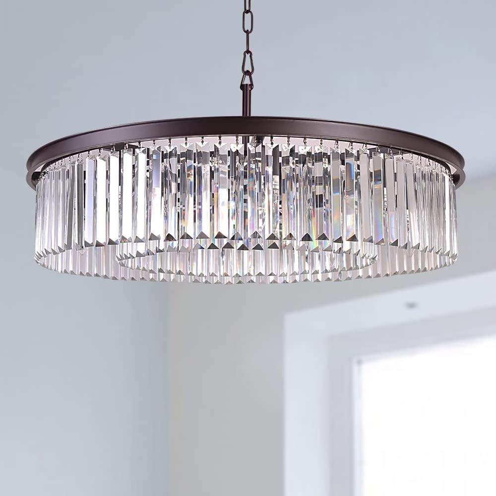 Luxe Black Chandelier — 22" — D33"