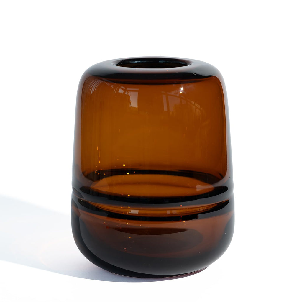 Round Modern Blue Flower Vase — 7"