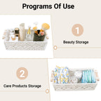 Boho Rattan Storage Basket — Set of 2 - View 7