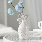 Modern Black Flower Vase — 7"