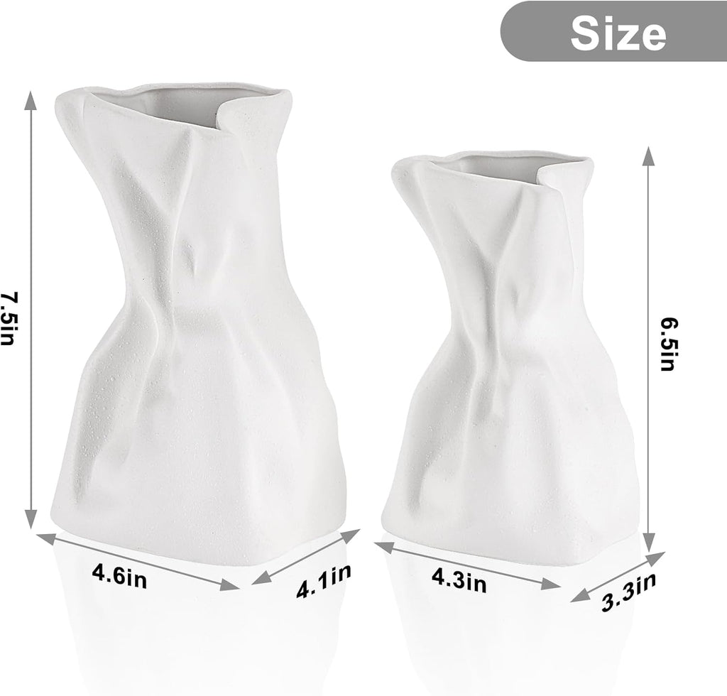 Boho Black Flower Vase — Set of 2 - View 5