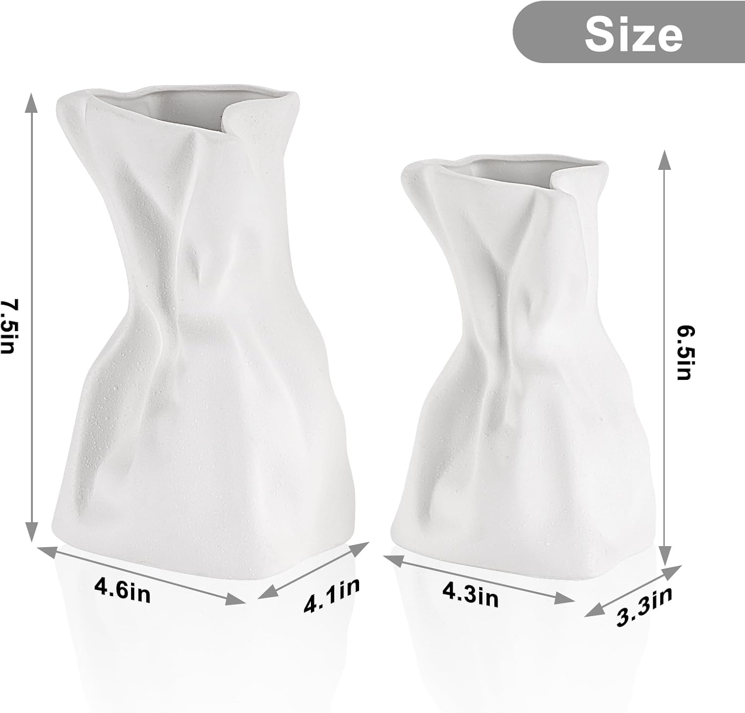 Boho Black Flower Vase — Set of 2 - View 5