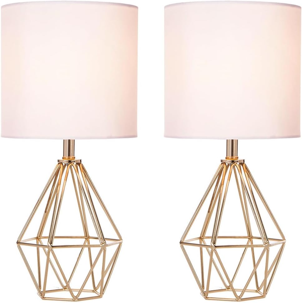 Luxe Black Desk Lamp — Gold-2 Pack