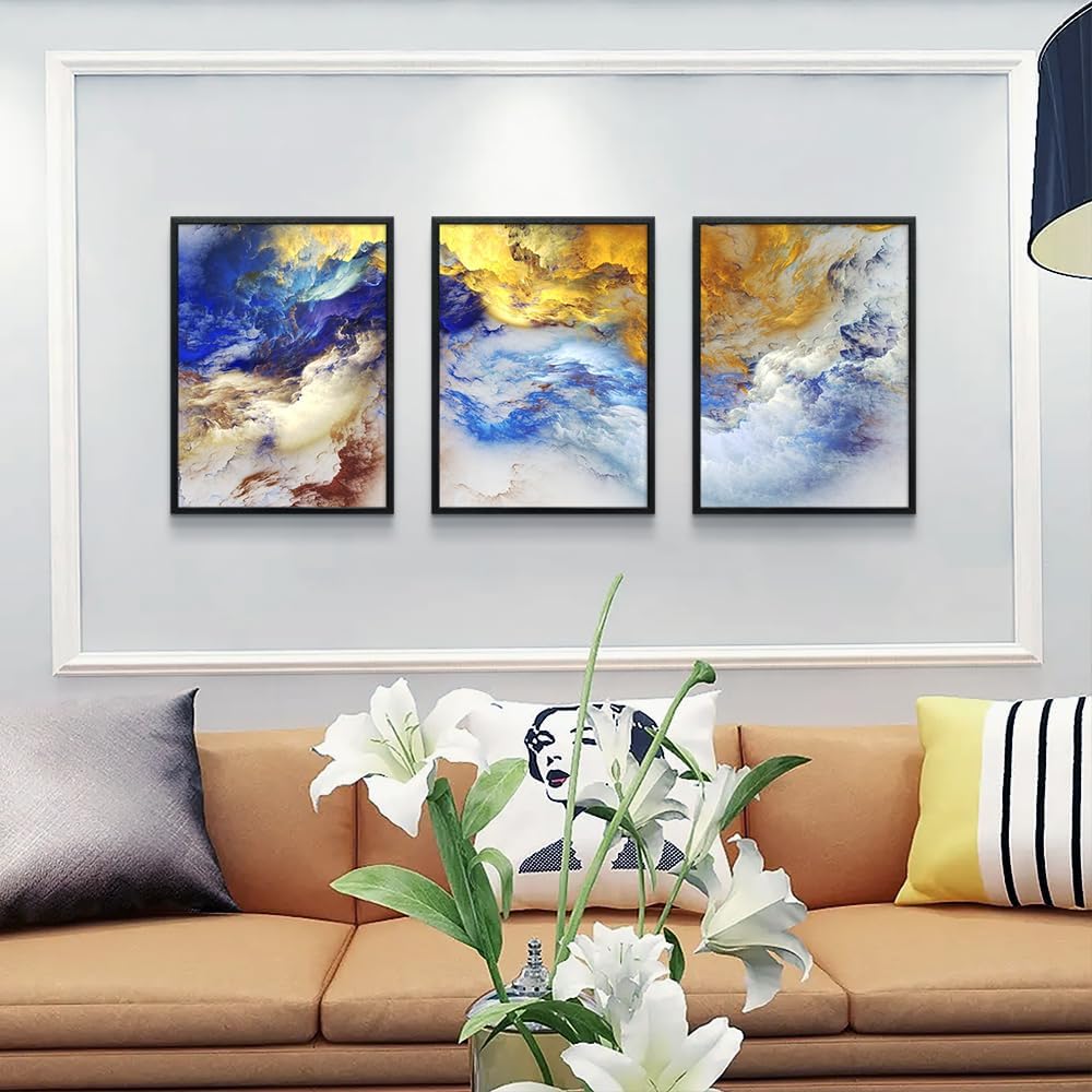 Framed Modern Beige Wall Art — 12" - View 3