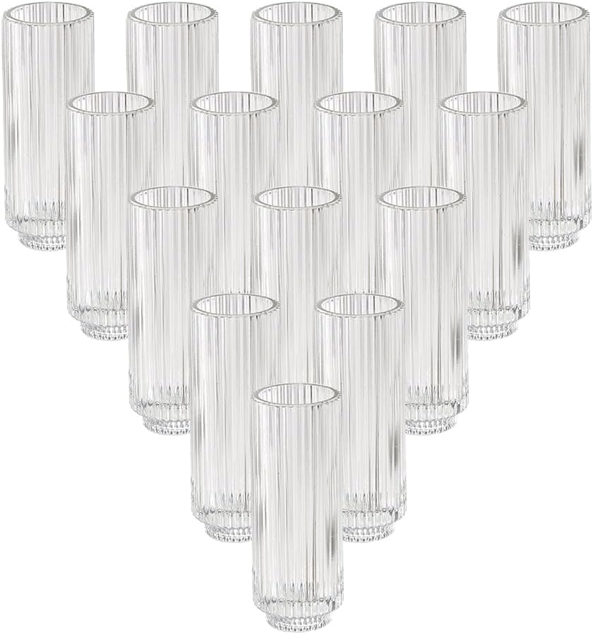 Gold Candle — 3.75" — 6.25" Clear, Set of 24