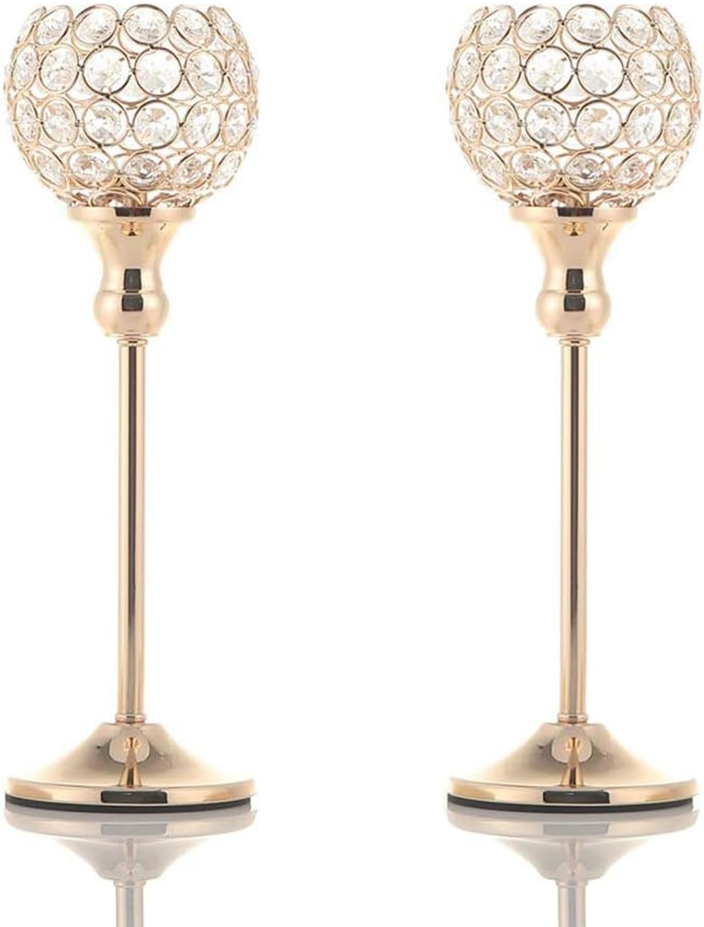 Luxe Gold Pillar Candle — 13" — 2 pcs 13" Tall