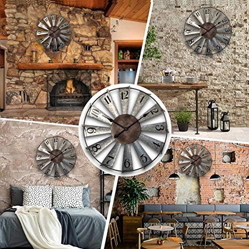 Battery Operated Farmhouse Metal Wall Art — 24" - View 8