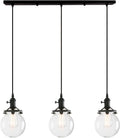 Oval Luxe Black Chandelier — Globe-Black