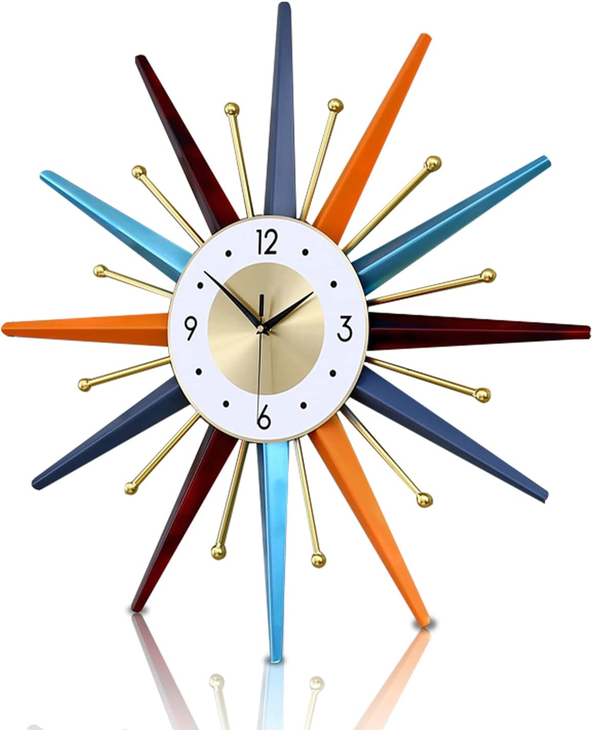 Battery Operated Mid-Century Wall Clock — 22" — Large