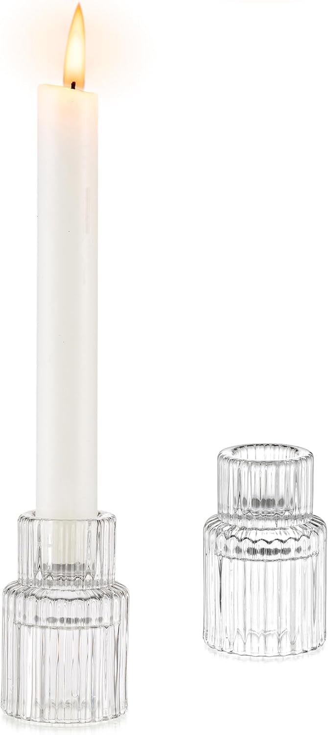 Modern Blue Candle — Clear