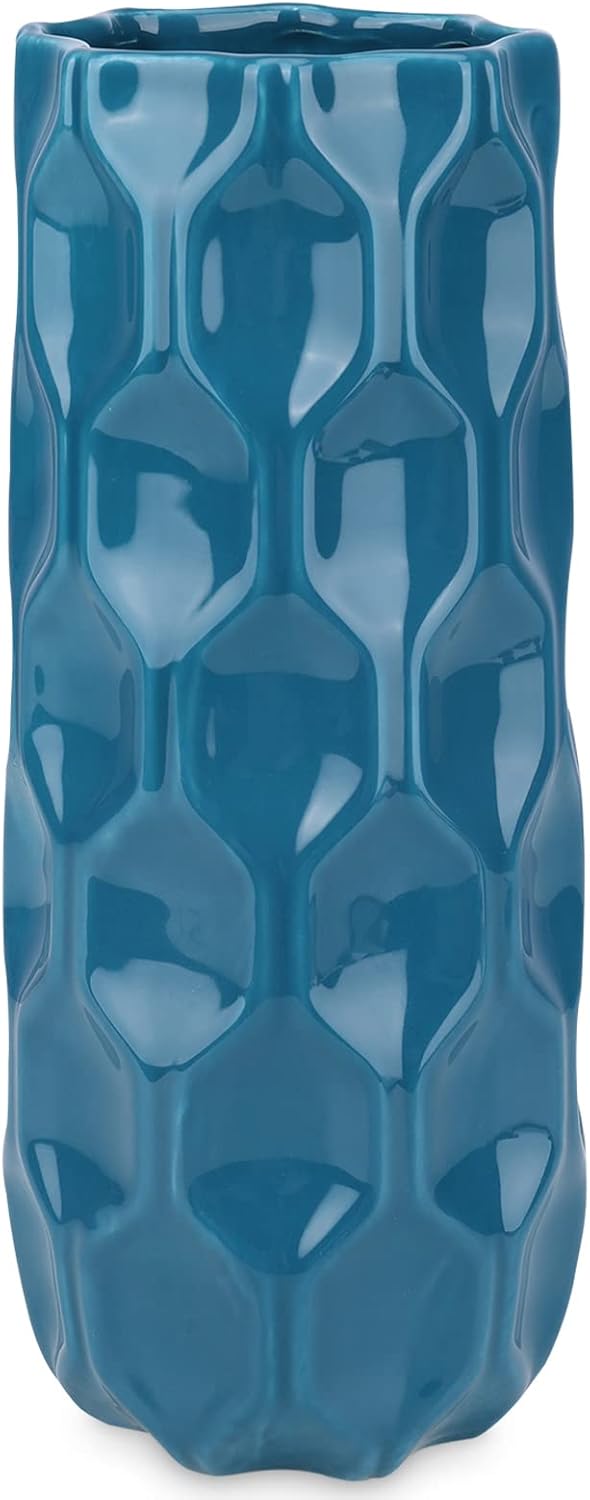 Farmhouse Blue Flower Vase — Set of 2 — Blue