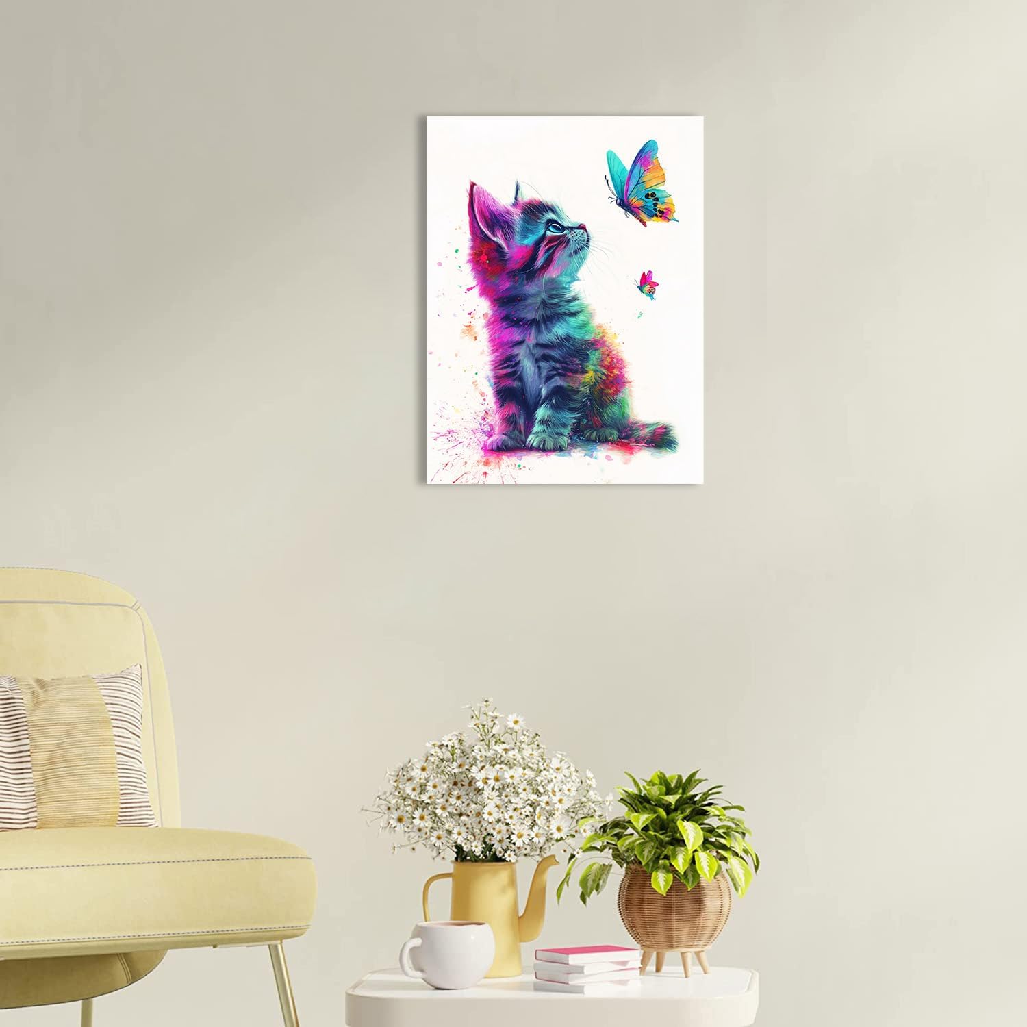 Framed Brown Canvas Wall Art — 16" - View 5
