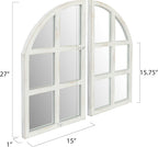 Rectangular Farmhouse Glass Wall Mirror — Set of 2 - View 7