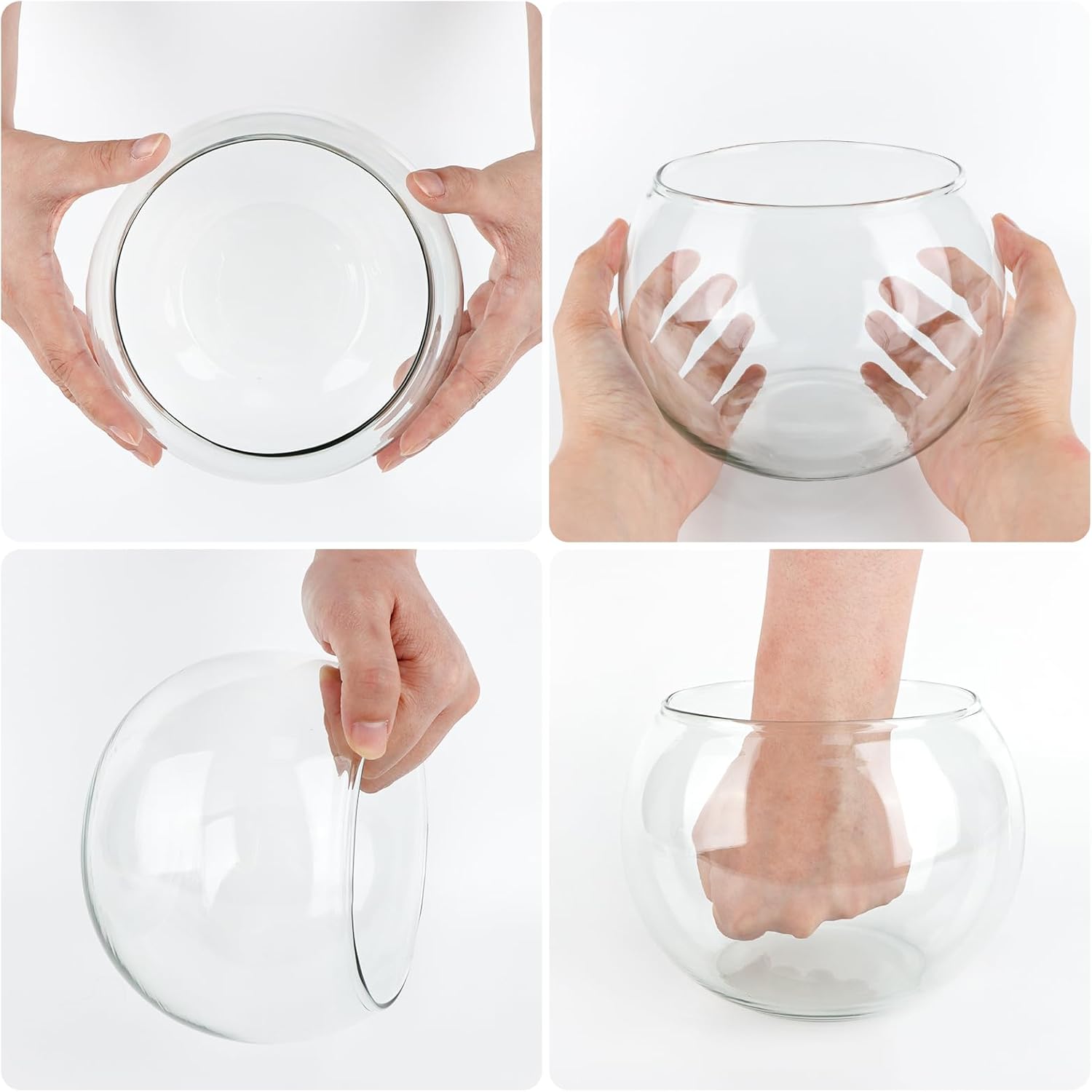 Round Glass Candle — Set of 4 - View 3
