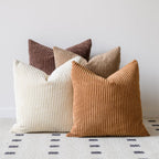 Boho Beige Throw Pillow Cover — 18"
