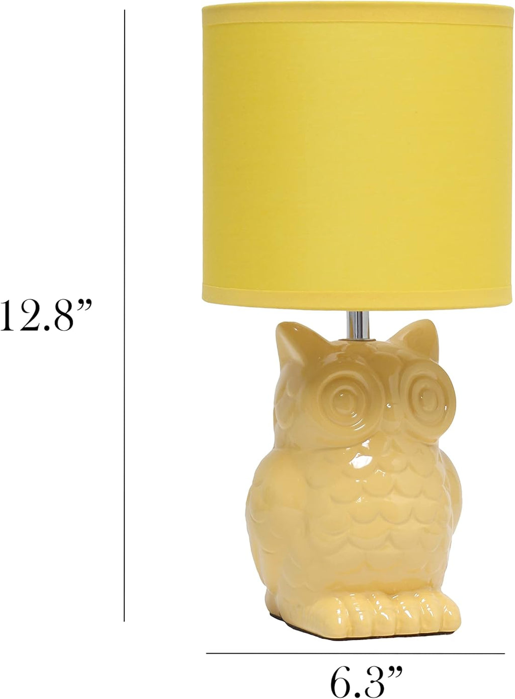Modern White Desk Lamp — 12.8" - View 3