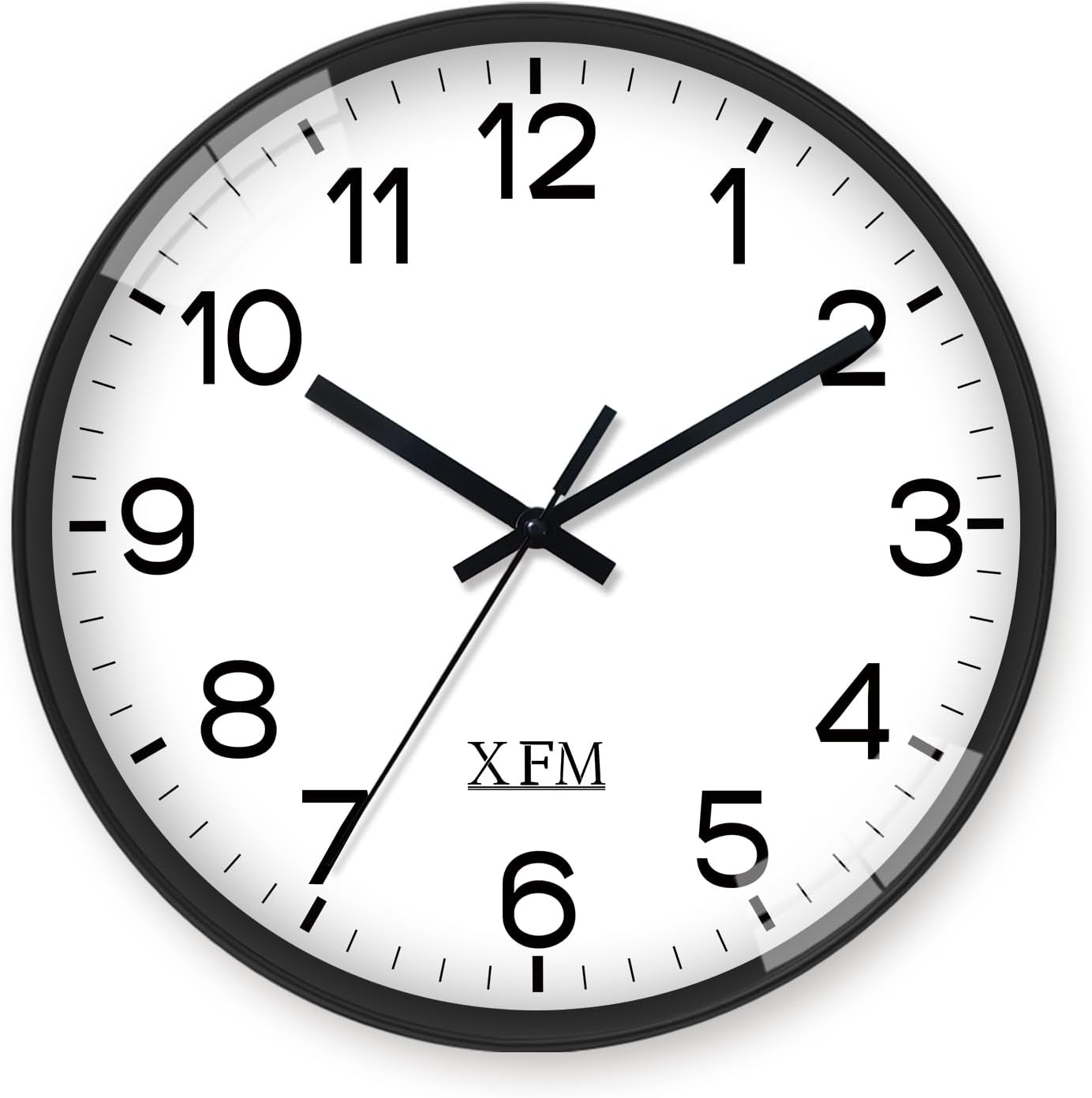 Battery Operated Black Wall Clock — 16" — 12 Inch-1pcs