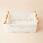 Boho Grey Woven Basket — Set of 2 - View 4