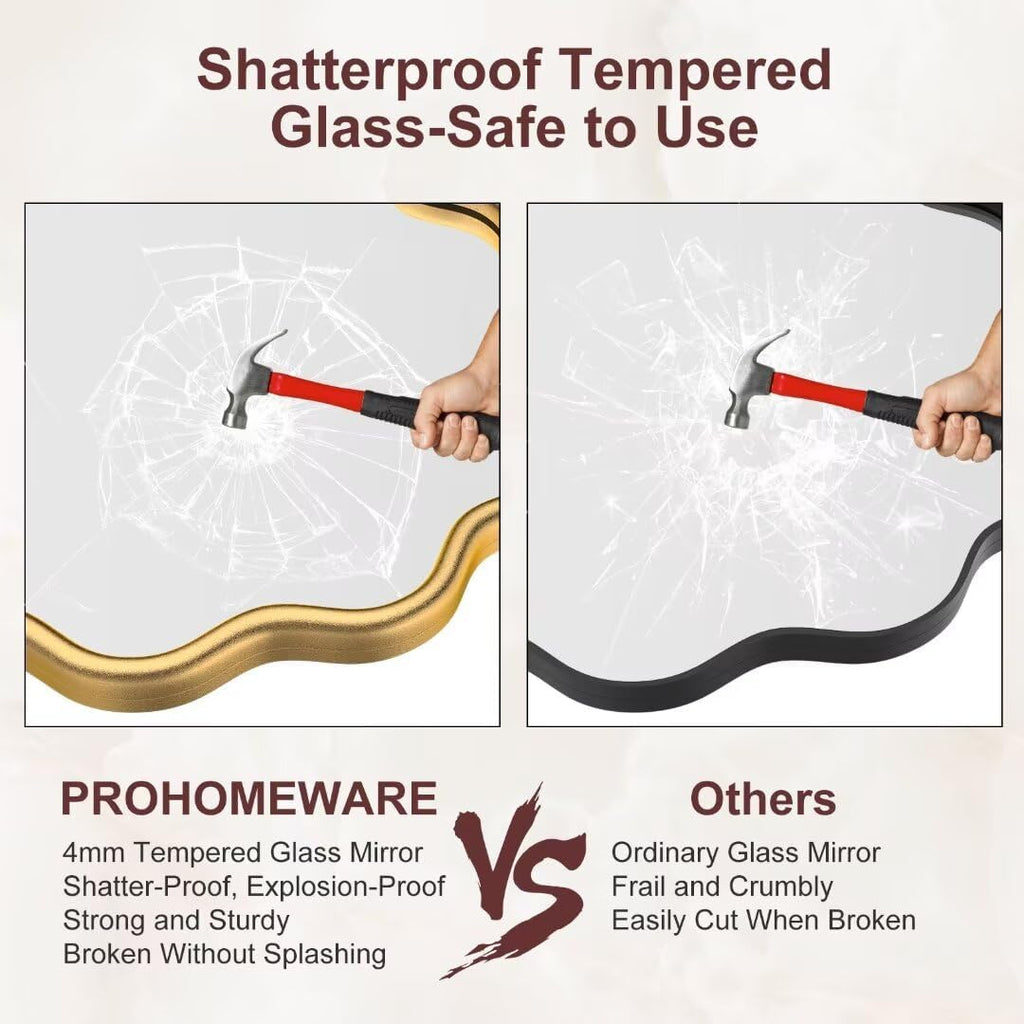 Round Luxe Black Wall Mirror — 20" - View 6