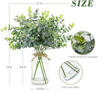 Farmhouse Glass Artificial Plant — 14" - View 5