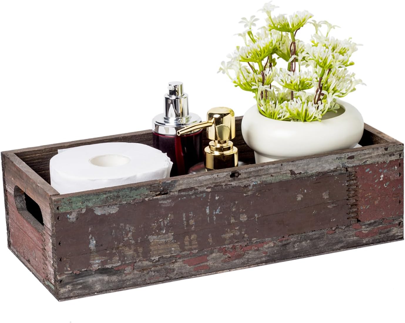 Vintage Farmhouse Brown Basket — Random