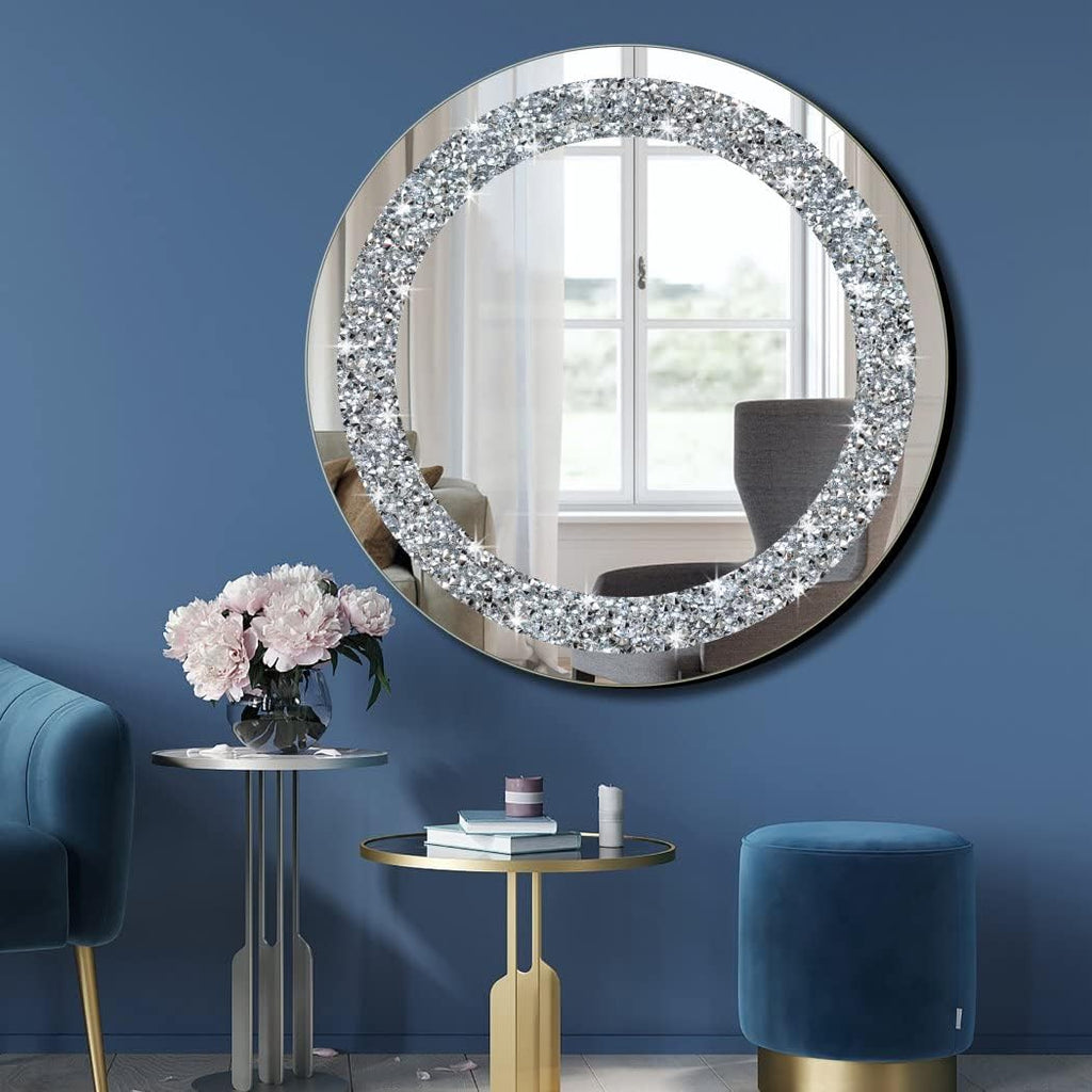 Round Luxe Glass Mirror — 20" - View 2
