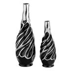 Boho Black Vase Set — Set of 2