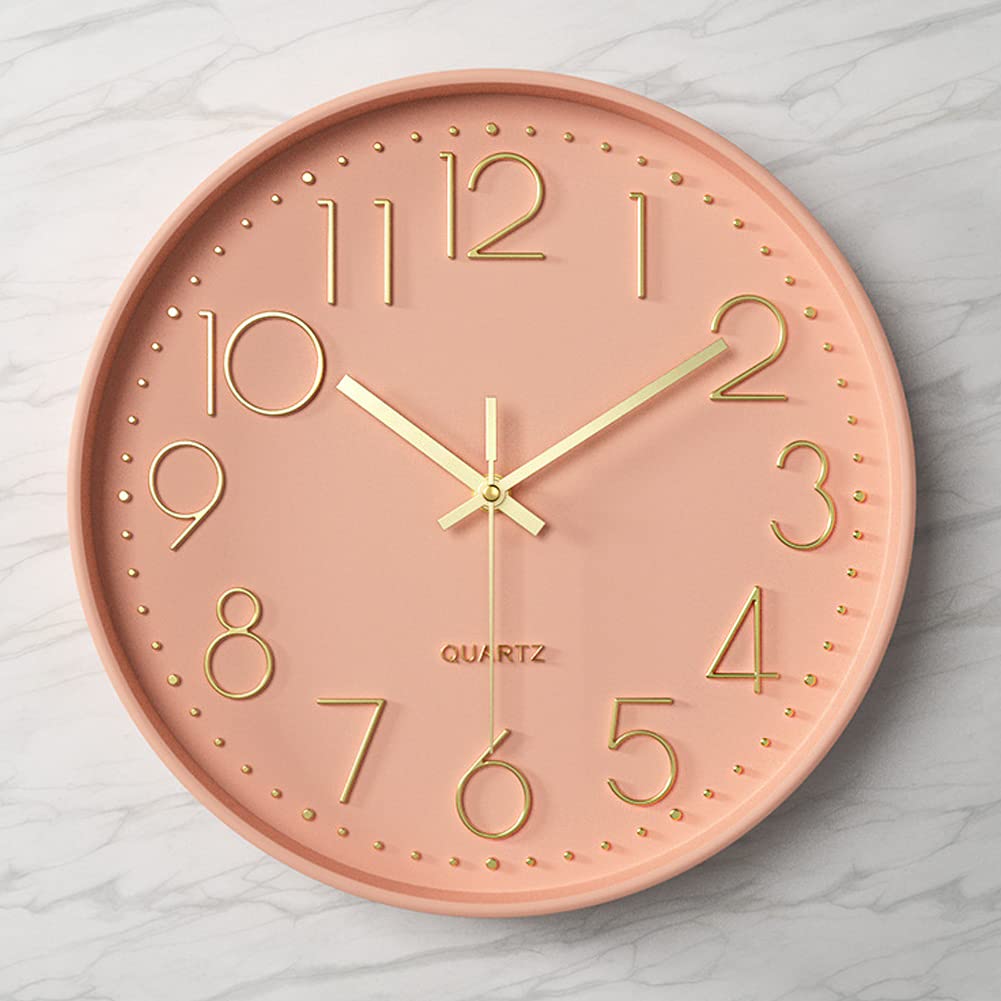 Battery Operated Modern Blue Wall Clock