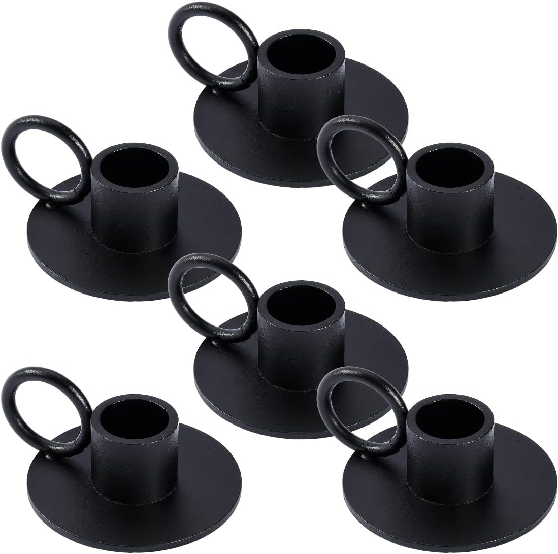 Round Metal Candle — Round with Handle