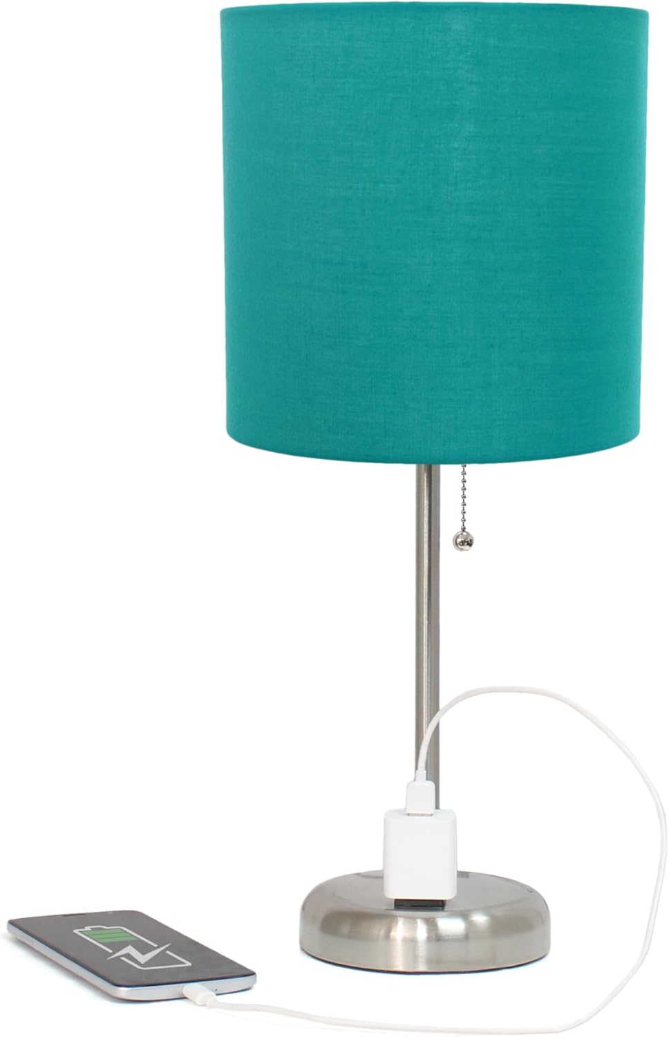 Blue Desk Lamp — Teal