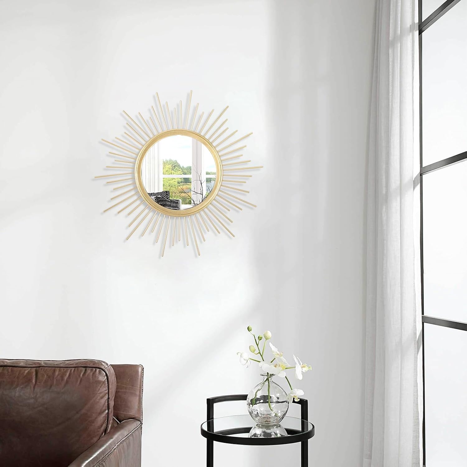 Round Luxe Black Mirror — 16" - View 4