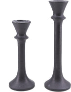 Modern Black Candle — Set of 3 — Brown