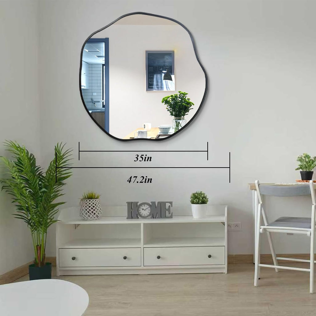 Black Wall Mirror — 35" - View 7