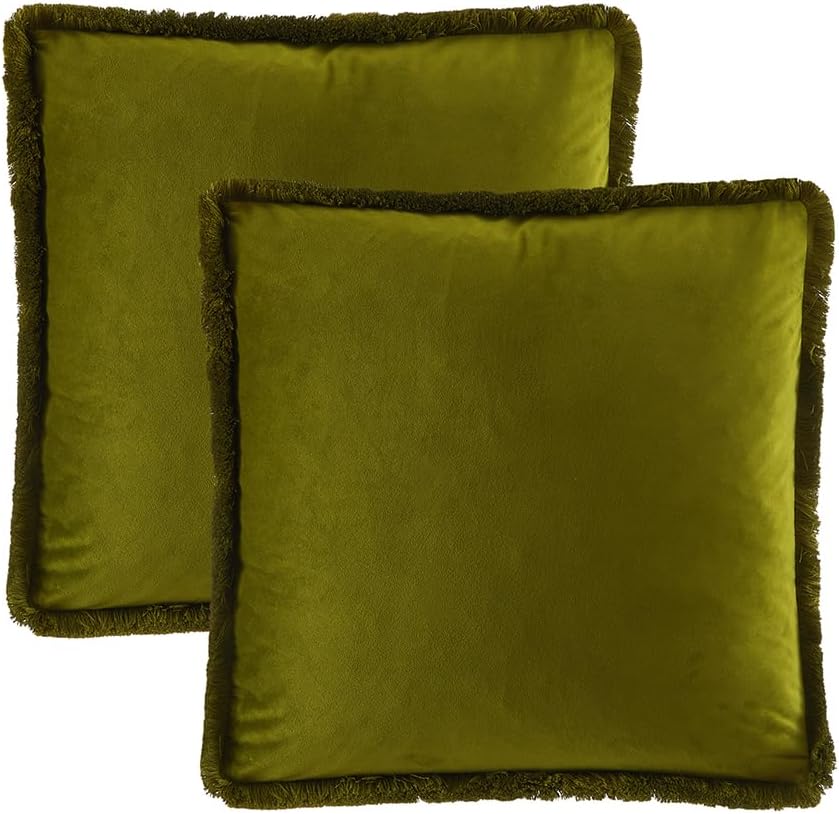Velvet Boho Beige Throw Pillow Cover — 26" - View 7