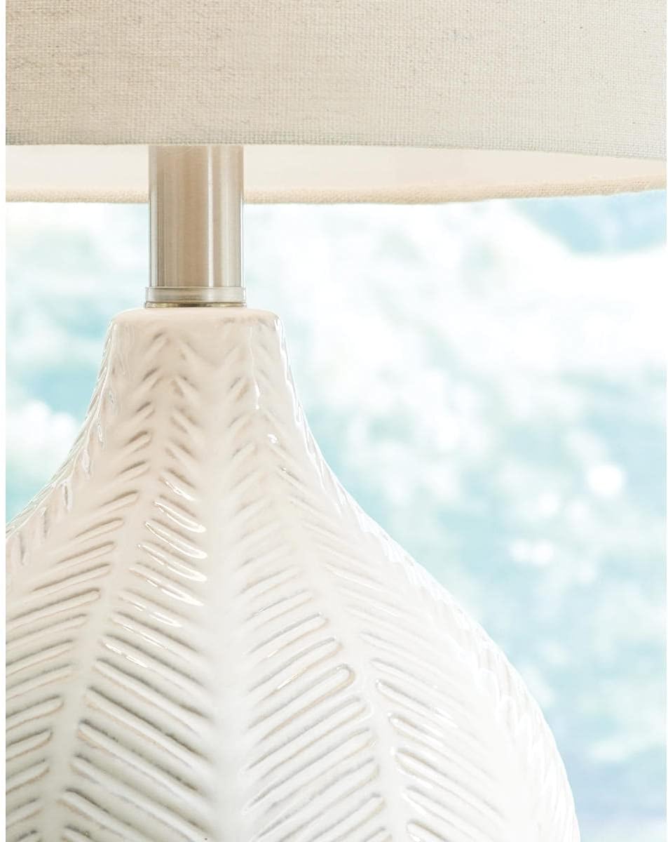 White Table Lamp — 11" - View 3