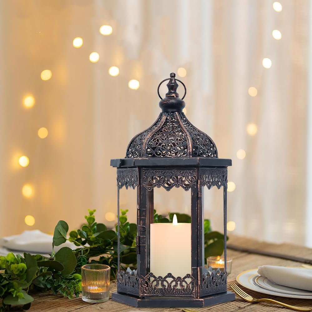 Vintage Metal Candle — 14.8" - View 2