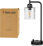 Dimmable Brown Nightstand Lamp - View 8