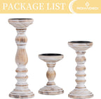 Farmhouse Black Pillar Candle — 6" - View 5