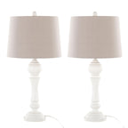 Farmhouse Grey Bedside Lamp — 32"